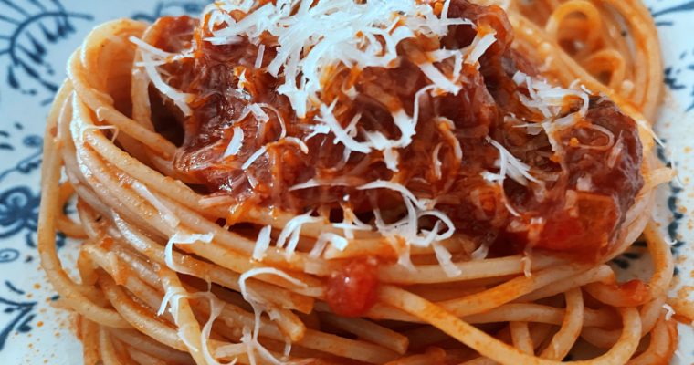 Los espaguetis con chorizo