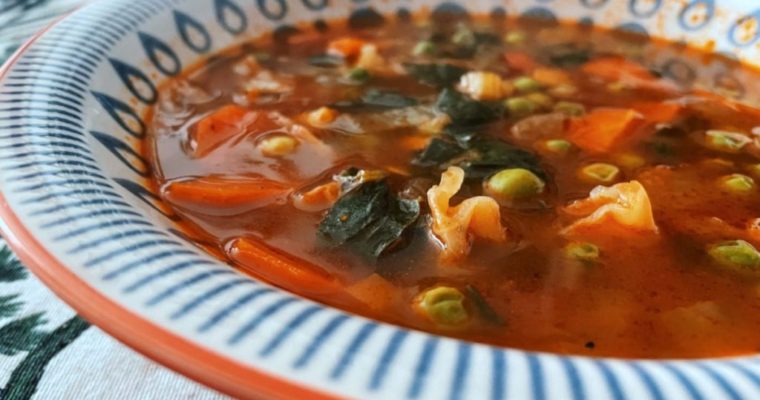 La sopa de verduras